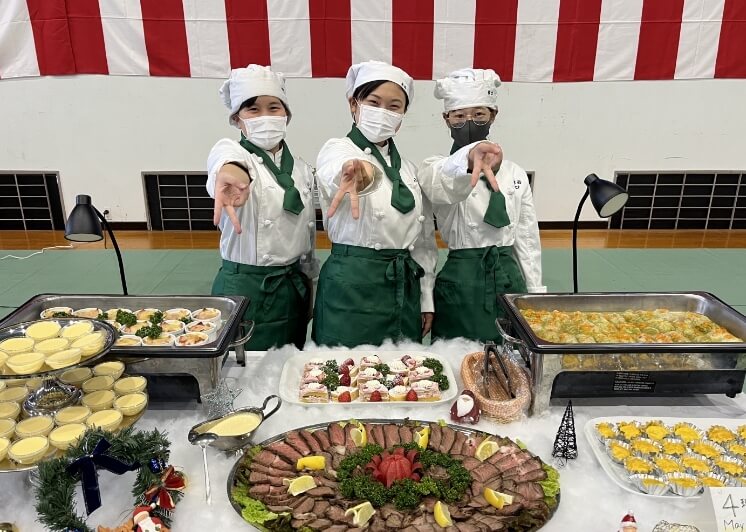 小林西高等学校 学習成果発表会（調理科）の写真